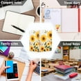 thumbnail image 6 of FORMRS 1-Subject Spiral Notebook 8" x 5" College Ruled 60 Refillable Sheet A5 Hard Cover, Beige Sunflowers, 6 of 7