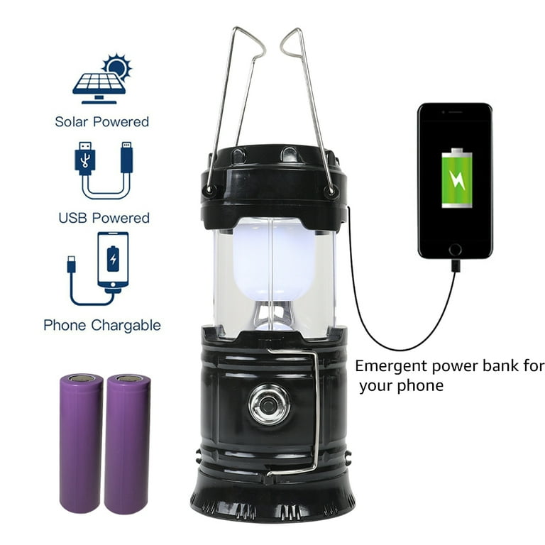 camping lantern solar rechargeable led camp light & handheld flashlight Outdoor Camping Lamp, Rechargeable Solar LED Camping Lantern Portable  Outdoor Equipment Camp Light USB Charger Handheld Flashlights Survival  Lanterns