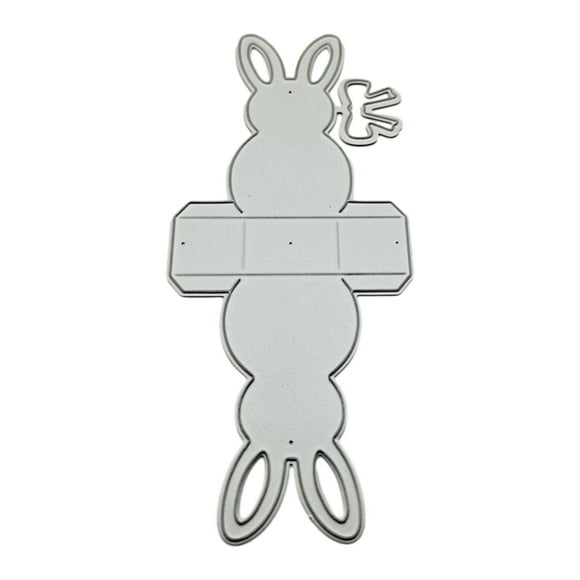 Metal Cutting Dies Candy Gift Box Die Cuts Bunny for Leather Cute Shape Diary