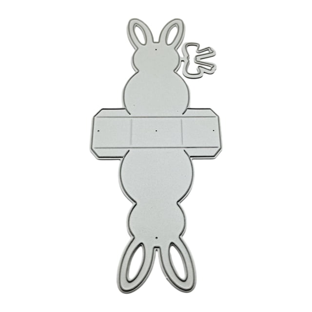 Troqueles de corte de metal de conejo de Pascua, moldes de plantilla, herramienta de grabado en relieve, troqueles para hacer tarjetas, álbumes de