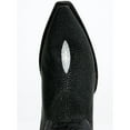 thumbnail image 6 of El Dorado Men's Exotic Stingray Skin Western Boot Snip Toe Black 10.5 D(M) US, 6 of 7