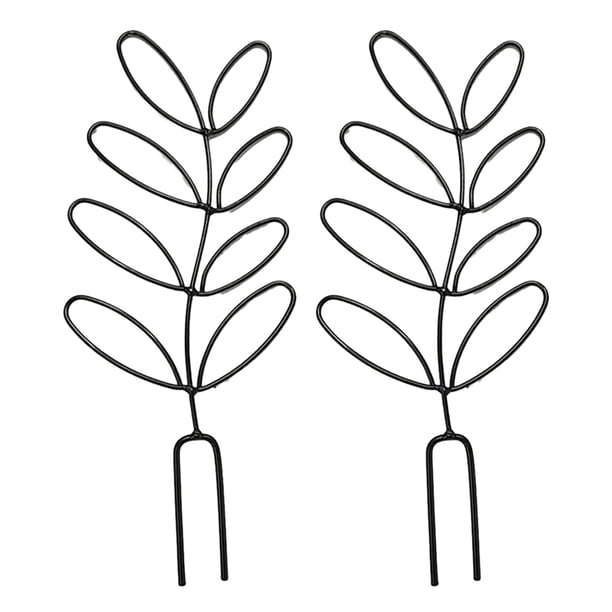 Cateissary 2 piezas hermosos bordes para flores cinta de plástico resistente para valla de jardín Jardín y Patio negro, 2 juegos. Estilo normal
