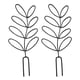 thumbnail image 1 of Cateissary 2 piezas hermosos bordes para flores cinta de plástico resistente para valla de jardín Jardín y Patio negro, 2 juegos. Estilo normal, 1 of 6