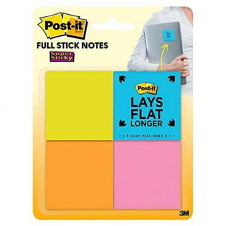 Post-it® Super Sticky Full Stick Notes, 1 7/8 in. x 1 7/8 in., Energy Boost  Collection, 8 pads/pack