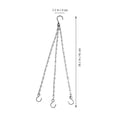 thumbnail image 2 of CIMAXIC 4Ud Cadenas Colgantes De Hierro Negro Para Soportar Macetas Jardineras Y Comederos, 2 of 8