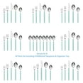 thumbnail image 6 of Mainstays 49 Piece Stainless Steel and Plastic Flatware Set with Tray, Teal Blue, Service for 8, 6 of 8