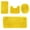 04# (Yellow_4Pcs), variant on Bathroom Rug Sets 4 Piece Non Slip, Toilet Lid Cover and Contour Mat, Bath Mats Shower Mat for Tub (Red_4Pcs)