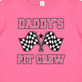 thumbnail image 4 of Inktastic Daddy's Pit Crew Design with Checkered Flags Girls Baby T-Shirt, 4 of 5