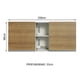 thumbnail image 2 of Alacena Madesa 2 Puertas 2 Nichos 150 cm Marron G251539BGL, 2 of 8
