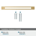 thumbnail image 4 of Amerock Medora 12-5/8 inch (320mm) Center-to-Center Rectangle Champagne Bronze Cabinet Pull Backplate, 4 of 6