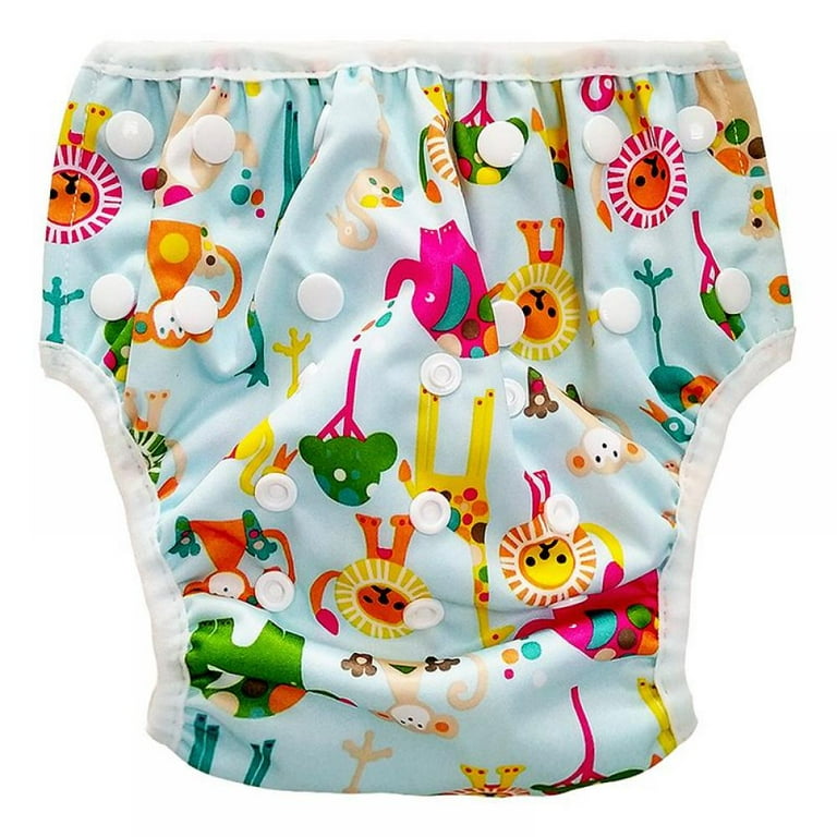 Swim Diapers for Baby, Waterproof Water Diapers Reusable Adjustable Girls  Swimming Diaper Baby Boy Gifts for Baby Shower, A7
