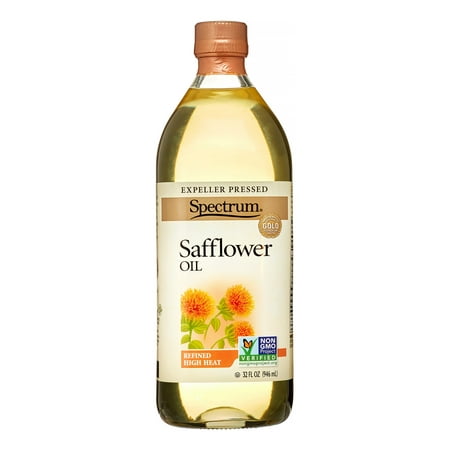 Spectrum Naturals Expeller Pressed Safflower Oil, High Heat, 32 Fl
