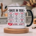 thumbnail image 5 of Vintage 1956 Coffee Mug 11Oz - Ideas for 70th Birthday Gifts for Men Women, 70 Year Old Gifts For Men Women, 1956 Seventy Birthday, Turning 70 Gifts For Man, Dad, Husband, 70th Birthday Cups, 5 of 6