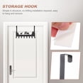 thumbnail image 4 of KONTONTY 1Pc Black Behind Door Storage Hanger No Drilling Room Sundries Organizer Hook, 4 of 8