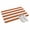 Orange, variant on Red Stripes Door Mat Indoor Outdoor Entrance, Non Slip Small Rug for Kitchen Bathroom Entryway Rug, Simple Red White Texture Washable Doormat Floor Mat for Office Home Decor 18x30 Inch