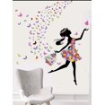 thumbnail image 2 of Vinil Decorativo Hada Niña Flores Mariposas H&JESS VINIL INFANTIL, 2 of 3