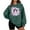 Green, variant on Christmas Sweatshirts for Women Thin Fleece Crew Neck Print Loose Long Sleeve Sweatshirt Tunic Tops