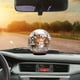 thumbnail image 5 of Adorno de muñeco de nieve | Colgante de bola de cristal acrílico con diseño de copo de nieve para decoración de árbol de Navidad, decoración colgante para el hogar, la oficina o el coche, 5 of 6