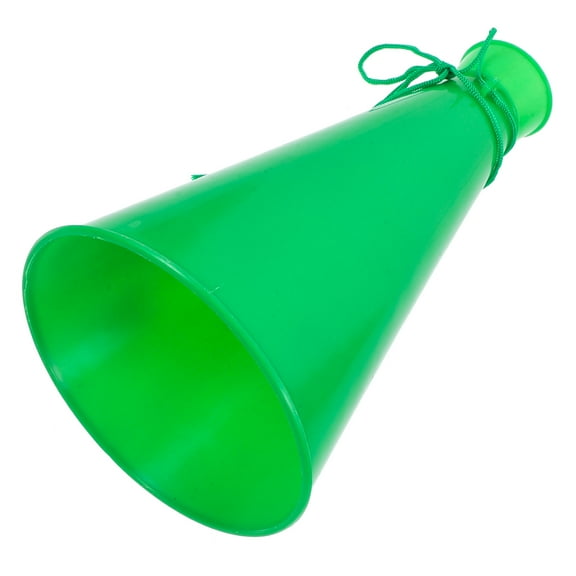PAMINGONO Green Party Cheering Horn Made of Plastic for Game Accessories and Festive Fun