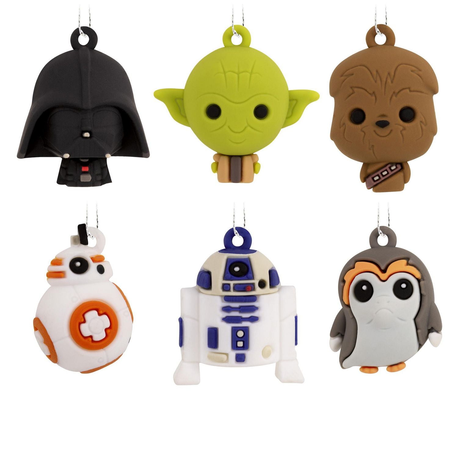 Hallmark Mini Christmas Ornaments (Star Wars Shatterproof), Set of 6