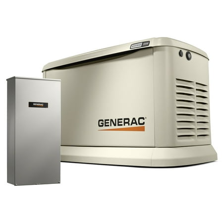 

Generac G007291 Guardian 26kW Air-Cooled Standby Generator with Whole House Switch Wi-Fi Enabled