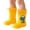 Yellow, variant on Fesfesfes Toddler Kids Rain Boots for Boys Girls 2-8 Years,Cute Cartoon Dinosaur Printed Waterproof Rain Shoes,Non-Slip Sole Rain Footwear ,Outdoor Puddle Play Water Resistant Everyday