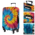 thumbnail image 5 of Colorful Rainbow Tie Dye Spiral Pattern Luggage Cover Fashion Suitcase Cover Baggage Covers Fit 25-28 Inch Luggage (Go Travel), 5 of 5