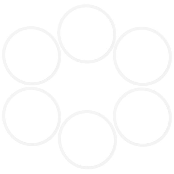 MLINS 6pcs Silicone Sealing Rings For Bottle Lids Thermal Bottle Sealing Gaskets Silicone Ring Insulated Cup Sealing Ring Bottle Supplies