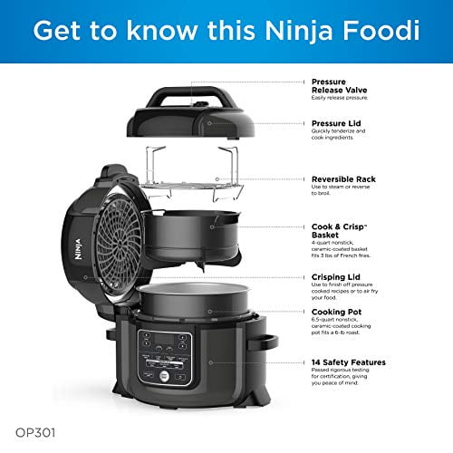 Ninja Foodi Large Capacity Multi Function 9 in 1 Home Food Cooker 6.5 Quarts Walmart