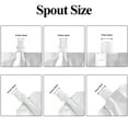 thumbnail image 4 of 50 Pcs 8.5 OZ White Spouted Liquid Stand Up Pouches, Drink Pouches Good For Juice, Wine, Beverage Packaging, 4.7Mil, 8.6MM Spout, FDA Compliant, 4 of 6