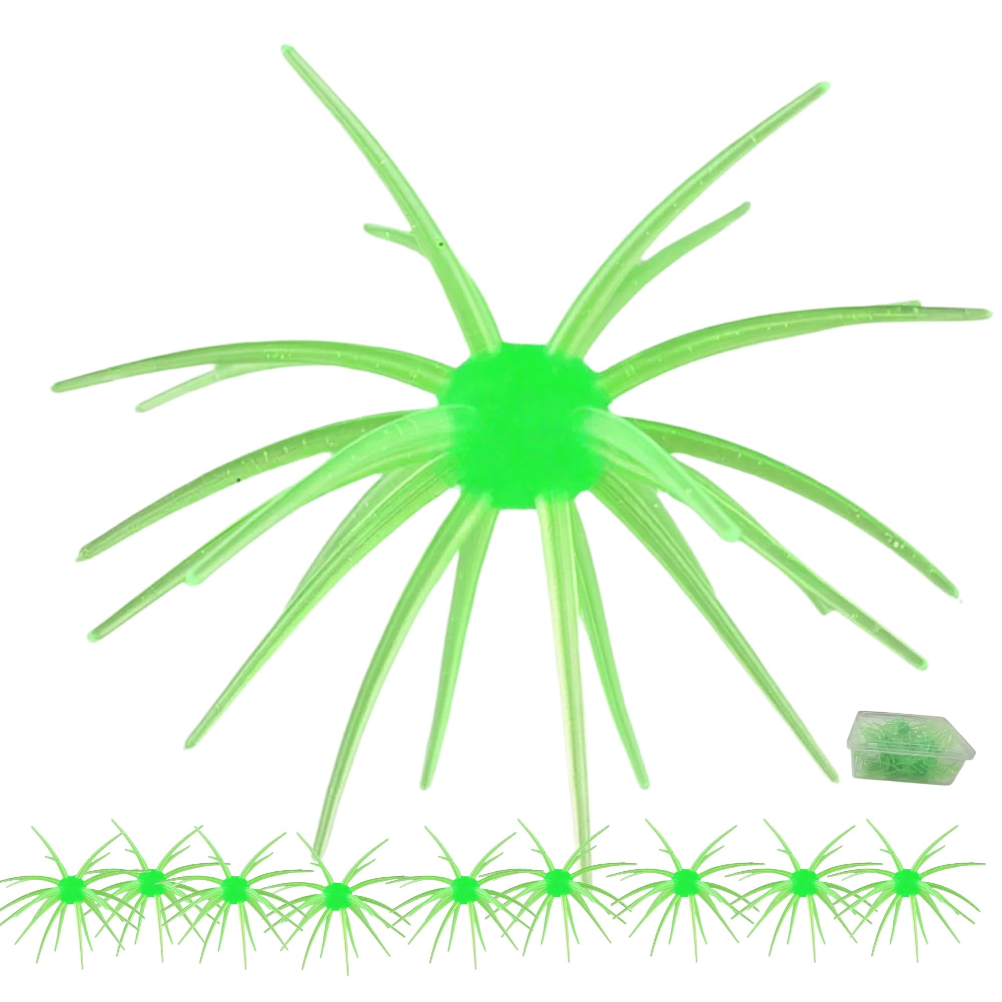 Creature Bait for Bass Fishing - Soft Plastic Lures Fuzzy Dice & Sea Urchin Styles for Trout Crappie & Tackle Box