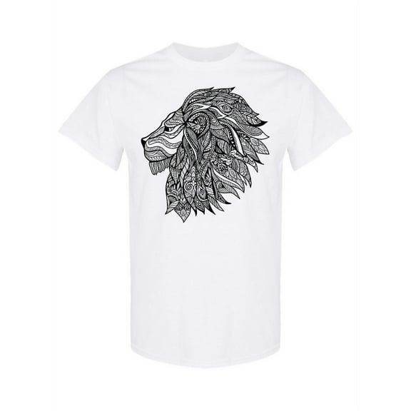 Decorative Lion Head  T-Shirt Men -Image by Shutterstock, Male XX-Large