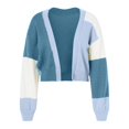 thumbnail image 5 of kamemir Womens Cardigans Womens Open Front Cardigan Fashion Button Down Cable Knit Outwear Coats(Blue,S), 5 of 5