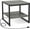 Gray Oak, variant on iSunirm Mini Refrigerator Stand with Charging Station, 2-Tier Portable Fridge Table with Storage for Dining, Kitchen, Living Room, Black