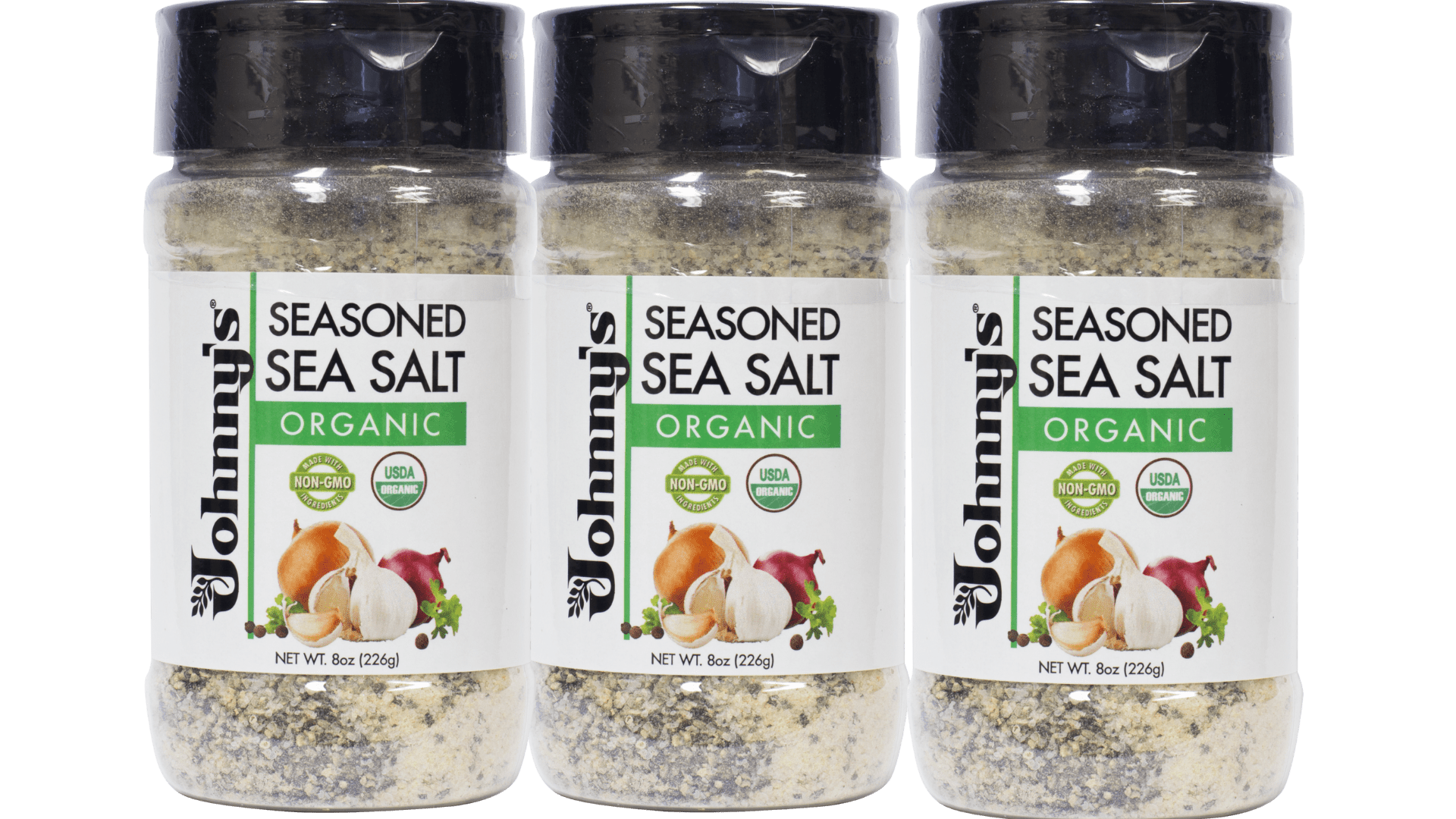 Johnny's Organic Seasoned Sea Salt (3 Pack)