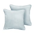 thumbnail image 4 of Sunbrella Sorra Home  Canvas Indoor/Outdoor Corded Square Pillows (Set of 2) Canvas Skyline 18 in x 18 in, 4 of 5