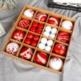 thumbnail image 3 of Daeful 44pcs Party Decor Tree Christmas Ball DIY Decoration Balls Holiday Artificial PVC Red And White, 3 of 8