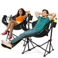 thumbnail image 7 of RUNACC Hammock Camping Chair Swinging: Aluminum Alloy Adjustable Back Swinging Chair, Folding Rocking Chair with Pillow Cup Holder, Recliner for Outdoor Travel Sports Games Lawn Concerts Backyard, 7 of 7