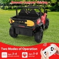 thumbnail image 6 of Roromall Ride On Dump Truck, 24V Ride On Car with Remote Control, Electric Dump Bed and Extra Shovel, Ride On Tractors Car with Music Player, Key Start for Safety, Gift for Kids, 6 of 7
