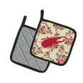 thumbnail image 2 of Beetle Shabby Chic Yellow Roses Pair of Pot Holders, 2 of 3