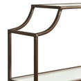 thumbnail image 4 of Kate and Laurel Ciel Three-Tiered Wall Shelf, 21 x 30, Bronze, Decorative Floating Shelf Storage and Wall Organizer for Over Toilet Storage Bathroom Display, 4 of 9
