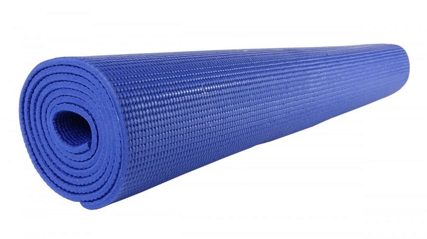 CanDo Exercise Premium Yoga Mat, 68" x 24" x 0.25", Blue