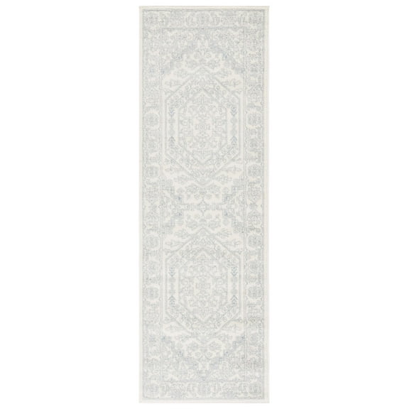 SAFAVIEH Adirondack Xavier Oriental Runner Rug, Ivory/Slate, 2'6" x 16'