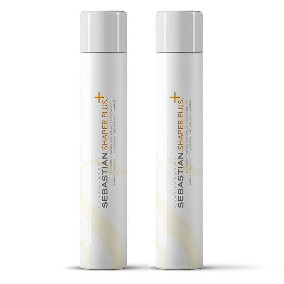 Sebastian Professional Shaper Plus Humidity Resistant Extra Hold Hairspray Pack of 2, 10.60 oz Each
