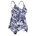 thumbnail image 2 of Firpearl Women's Tankini Swimsuits Modest Flowy Crossback Plus Size Bathing Suit Top, 2 of 6