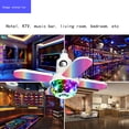 thumbnail image 4 of EGNMCR Lamps & Shades 50W LED Ceiling With Bluetooth Speaker, 15 Inch Music Ceiling Lamp, RGBW Color Change, Smartphone Bluetooth & Remote Control, E27 Base Mounted colored lights, 4 of 7
