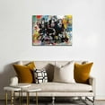 thumbnail image 4 of HFDF Graffiti Painting Modern Wall Art, , DJ Monkey Chimp Poster, Street Art Canvas for Living Room Decor 10x8inch Framed, 4 of 7