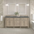 thumbnail image 6 of James Martin Vanities 424-V72-3Pbl Lorelai 72" Double Basin Wood Vanity Set - Whitewashed, 6 of 7