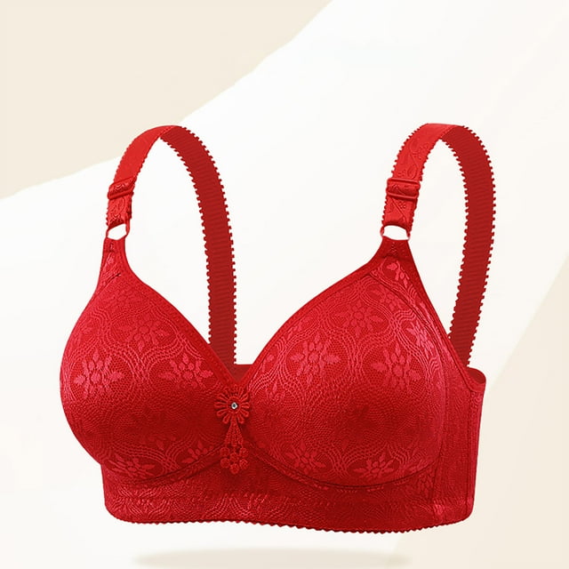 Weiqiqre Sports Bras for Women Back Fat Smoothing Bra Lace Underwire Full Coverage Padded Bras with Support