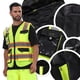thumbnail image 5 of Chaleco de seguridad JKSafety Hi Vis reflectante para hombre y mujer negro 3XL, 5 of 5
